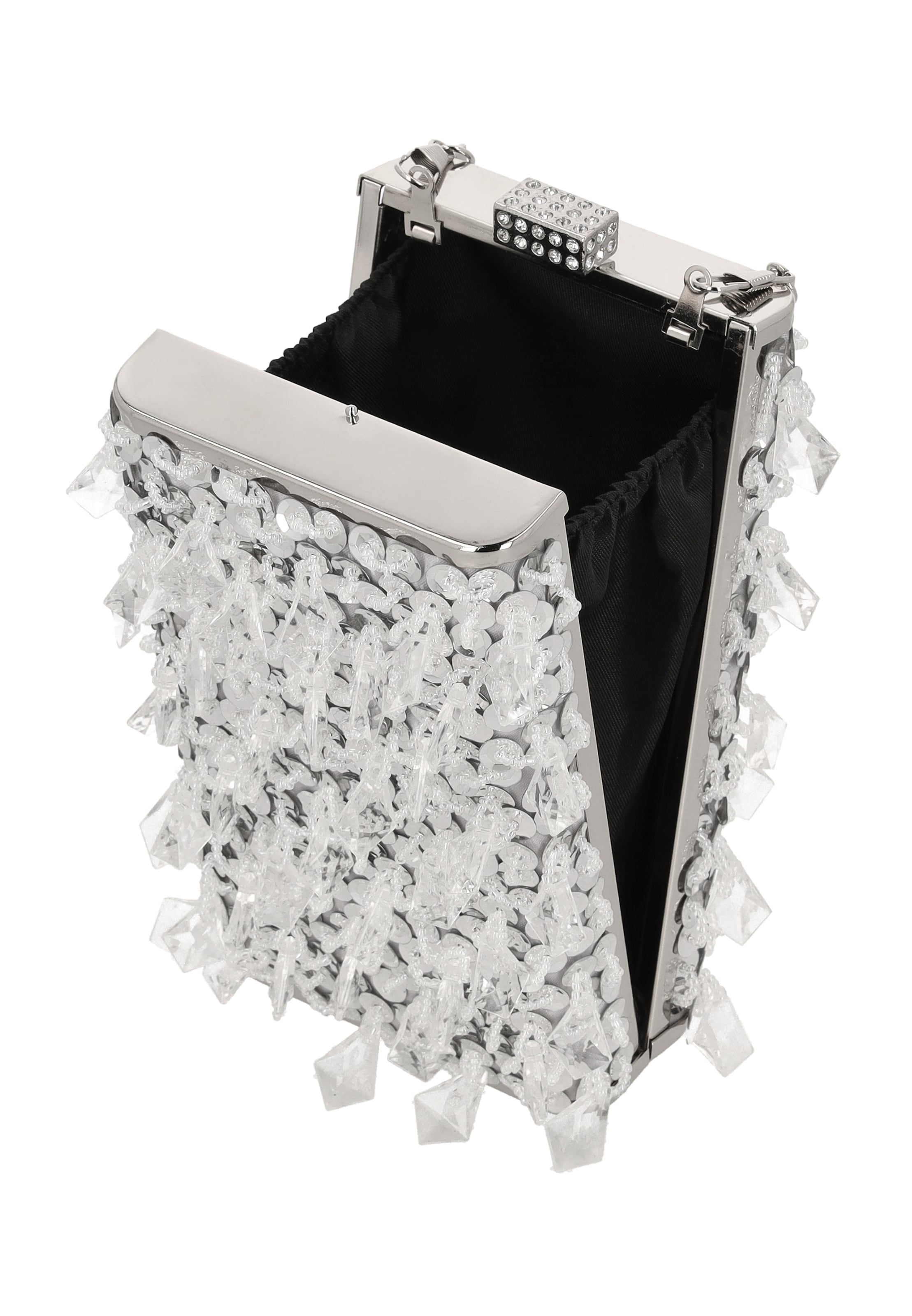 faina - Bolso de noche en plata