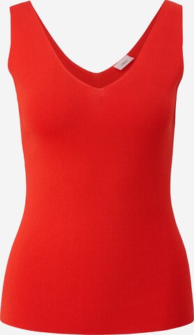 s.Oliver BLACK LABEL Gebreide top in Rood: voorkant