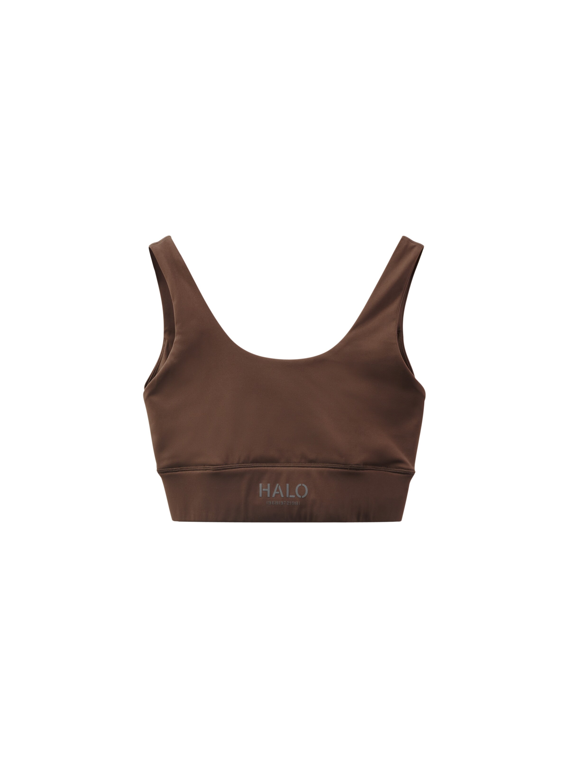 HALO Sport-BH in Braun: Vorderseite