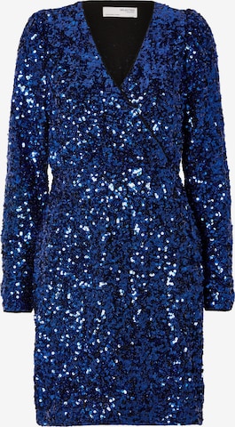 Robe de cocktail 'DANNA' SELECTED FEMME en bleu : devant