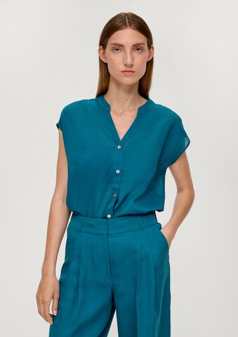 Chemisier s.Oliver BLACK LABEL en bleu : devant