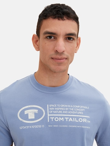 TOM TAILOR T-Shirt in Blau