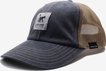 Surf Monkey - Boné desportivo 'Trucker Kappe Lona Organico' em azul: frente