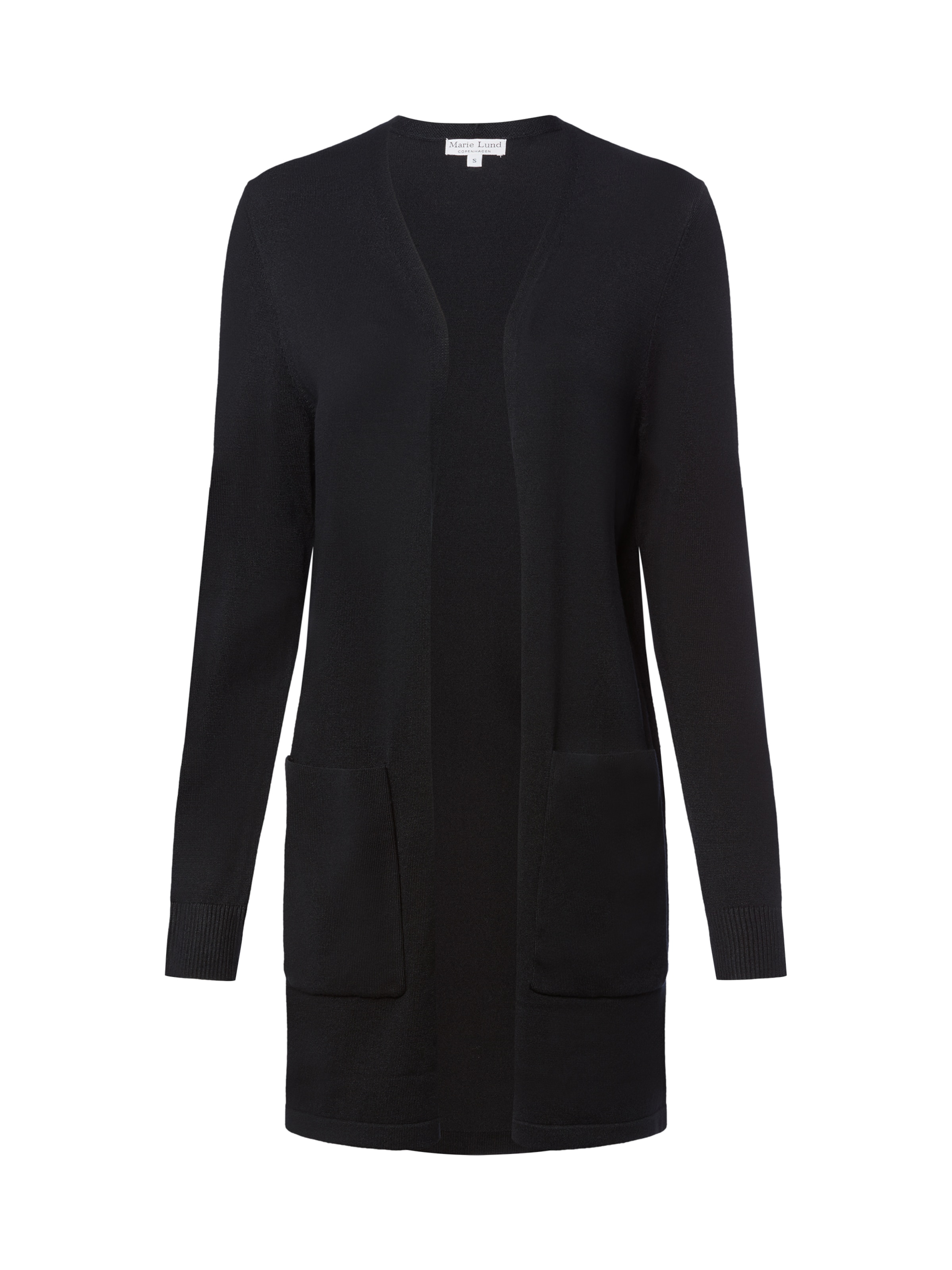 Cardigan Marie Lund en noir : devant