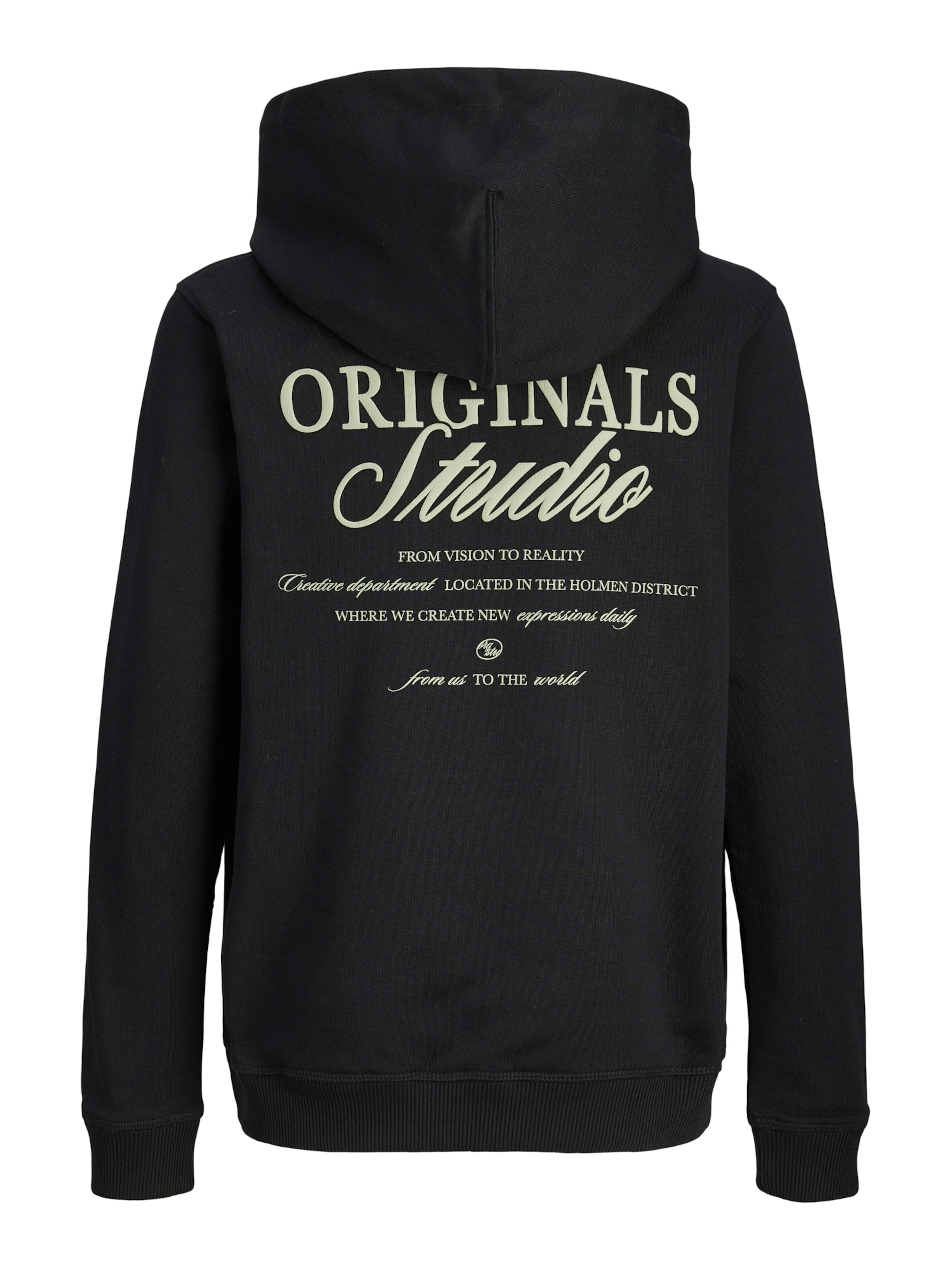 Sweat 'JORNORREBRO' Jack & Jones Junior en noir