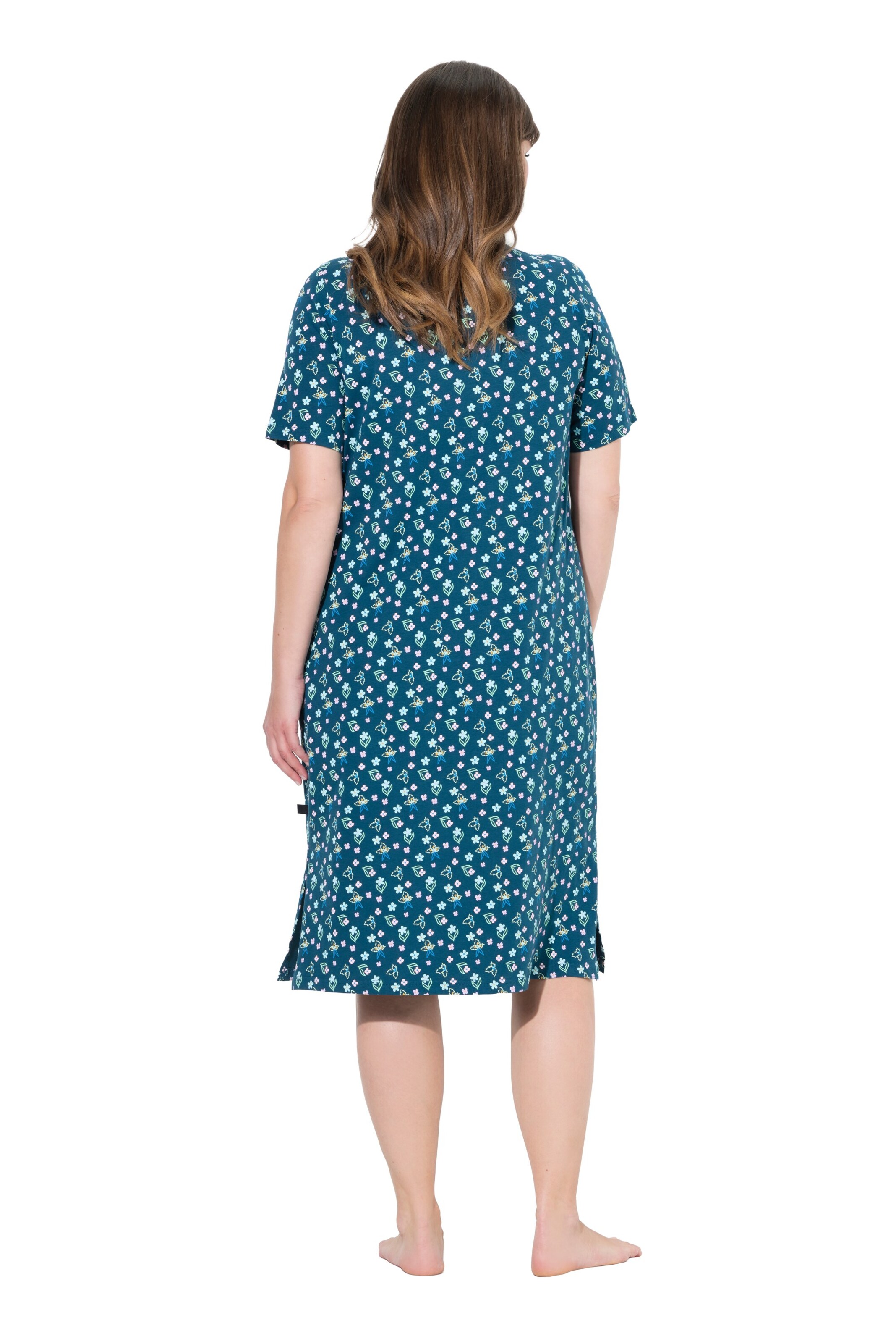 Ulla Popken Nachthemd in Blauw