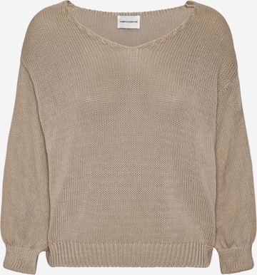 Pull-over oversize 'Milana Cotton' americandreams en marron : devant