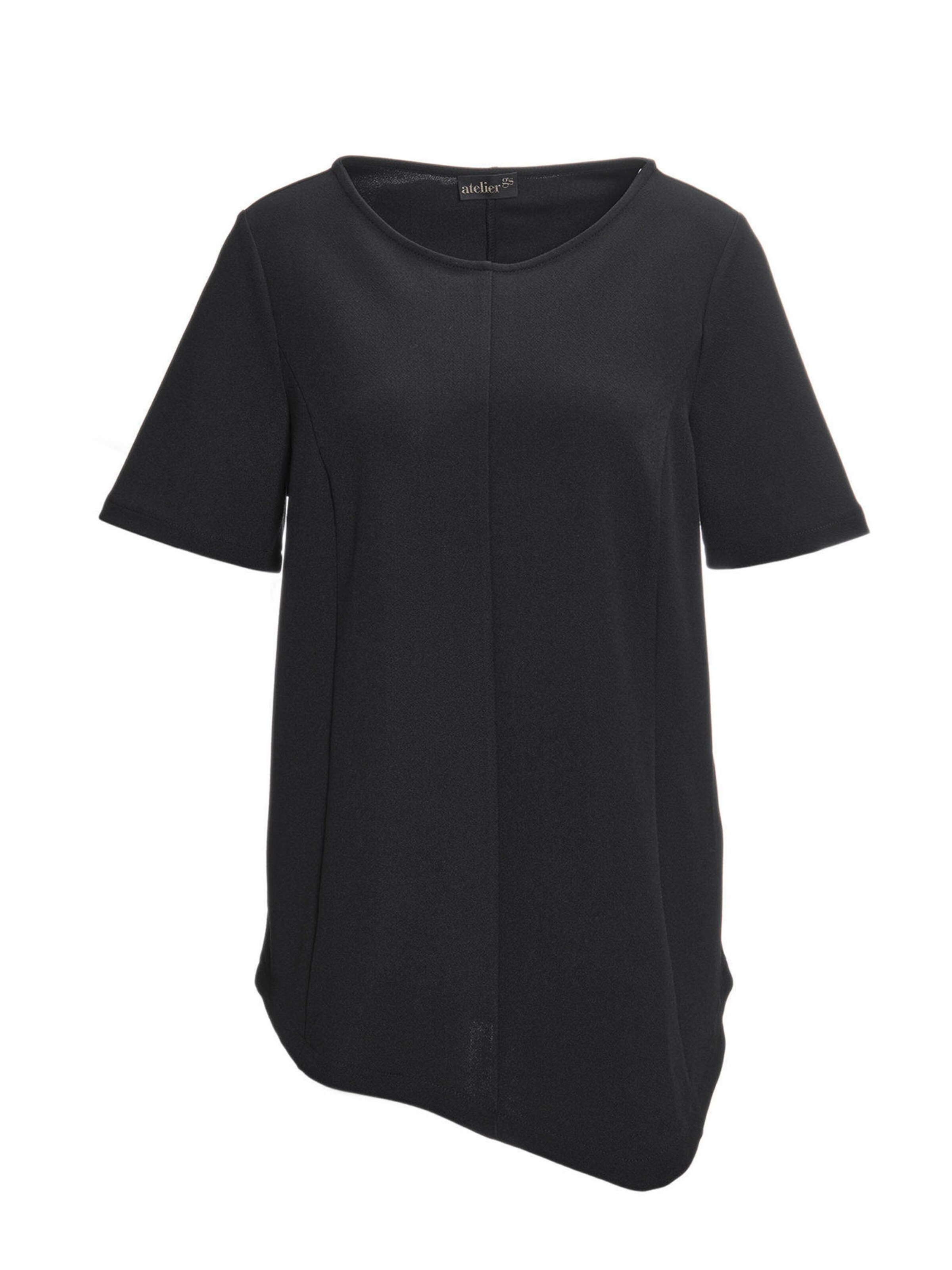 Goldner Shirt in Schwarz: Vorderseite