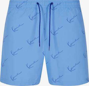 Maillot de bain Karl Kani en bleu : devant