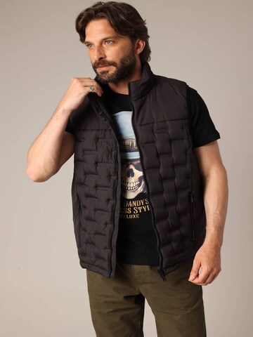 Gilet 'Nickson' Deeluxe en noir : devant