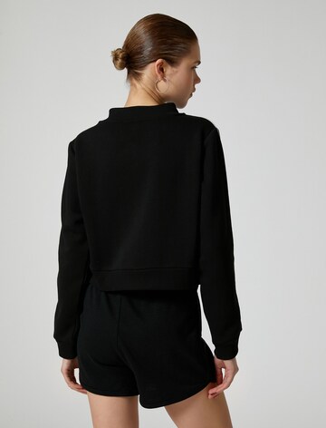 Koton Zip-Up Hoodie in Black