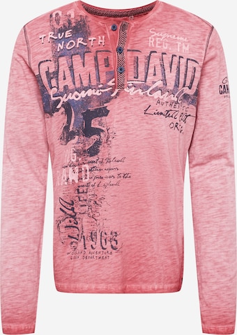 CAMP DAVID Shirt in Red: front