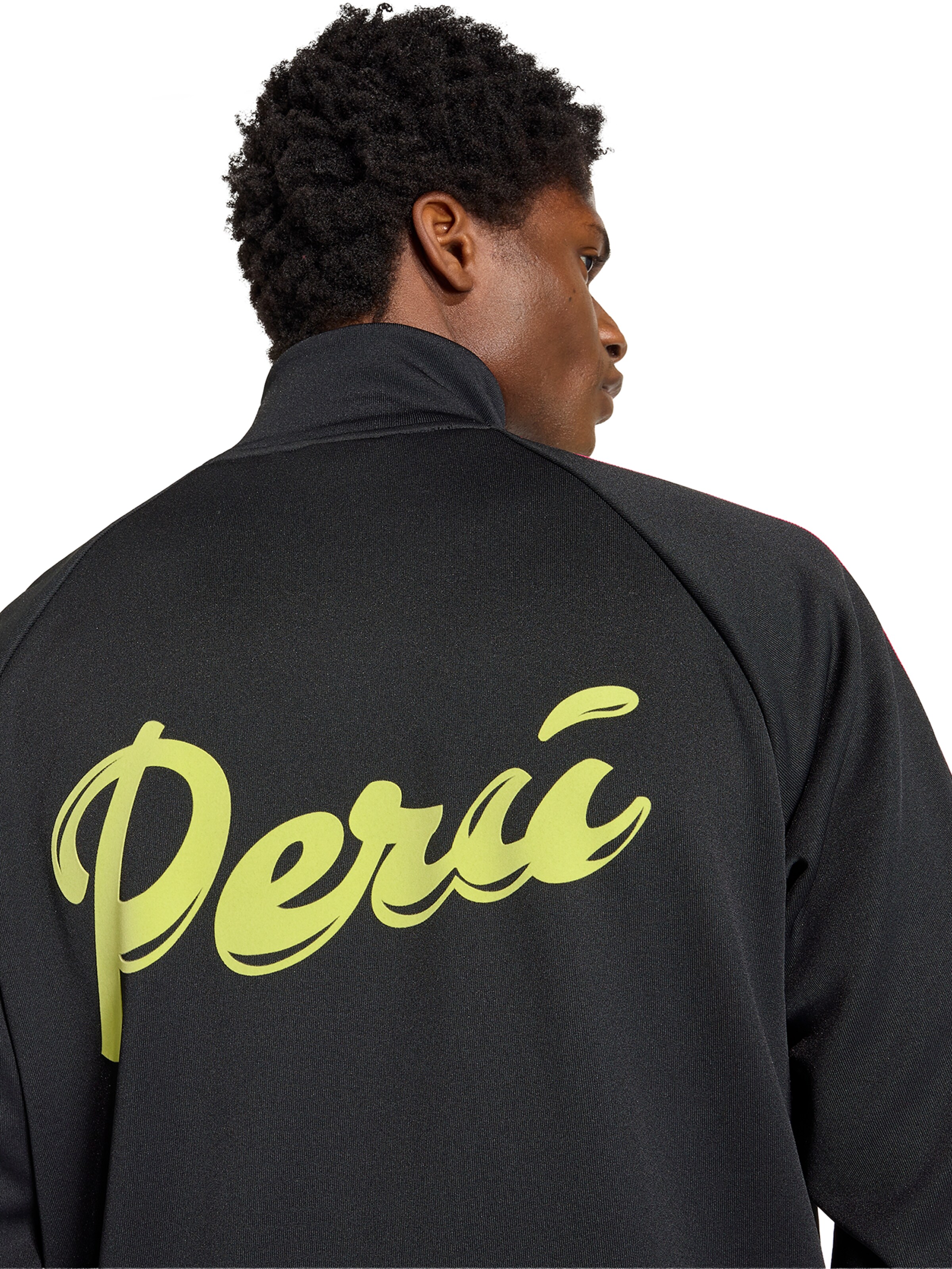 Bluză cu fermoar sport 'Peru' de la ADIDAS PERFORMANCE pe negru