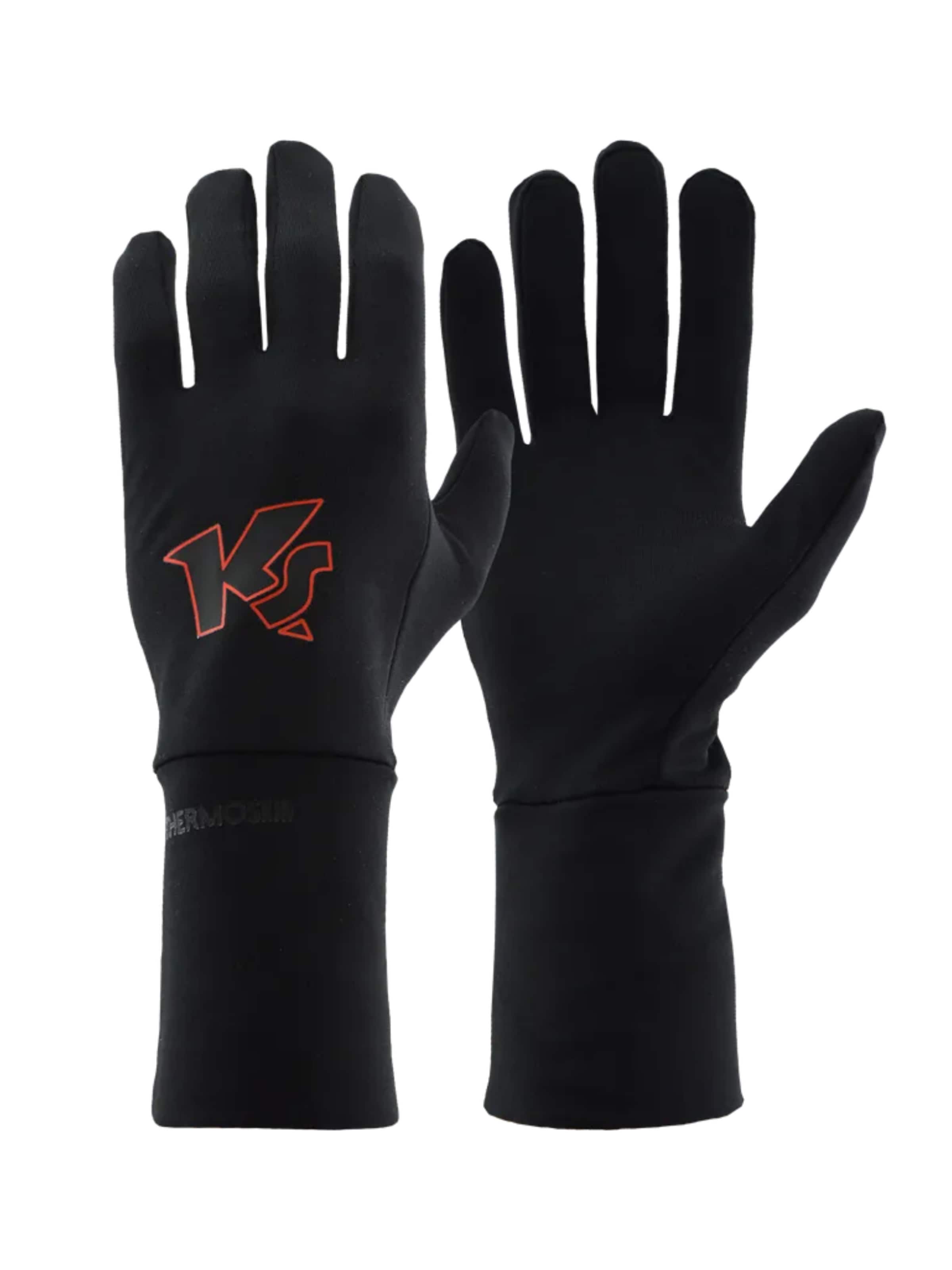 KEEPERsport Sporthandschuhe 'ThermoSkin'‌‌‌‌‌‌ in Schwarz: Vorderseite