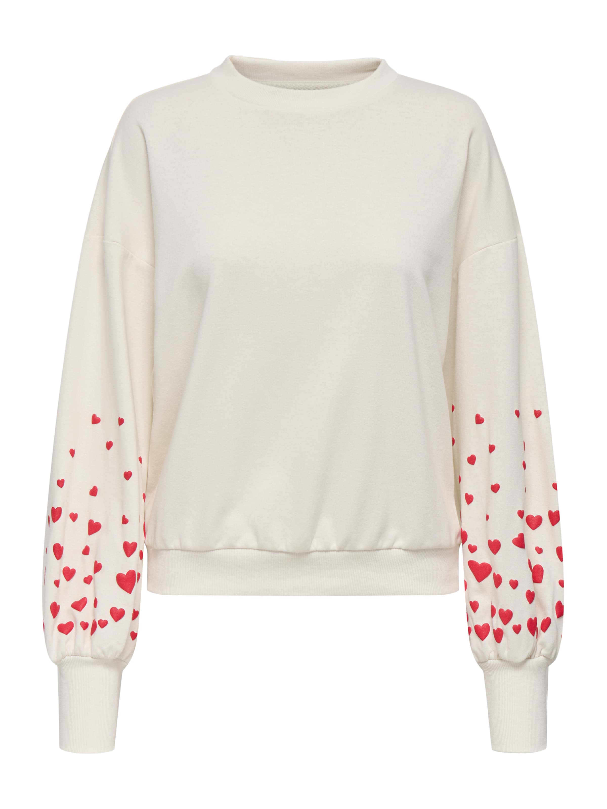 ONLY Μπλούζα φούτερ 'ONLBrooke' σε λευκό: μπροστά