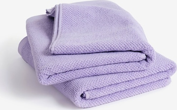 Herzbach home Duschtücher Spa im 2er Set, Flächengewicht 525 gsm in Lila: Vorderseite