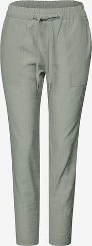 STREET ONE Loose fit Pants in Green: front