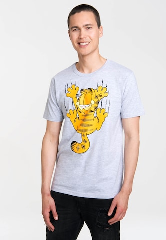 LOGOSHIRT Shirt in Grey: front