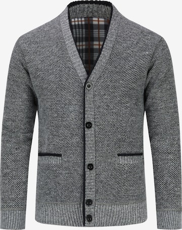 ALLTHEMEN Knit Cardigan in Grey: front