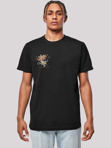 F4NT4STIC Shirt 'Tom Und Jerry' in Black: front