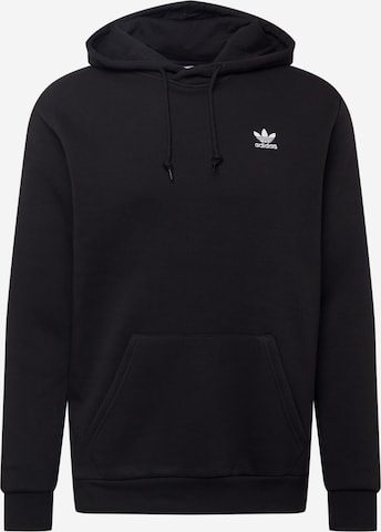 Bluză de molton 'Adicolor Essentials Trefoil' de la ADIDAS ORIGINALS pe negru: față