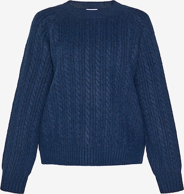 usha BLUE LABEL Sveter 'Classic' - Modrá: predná strana