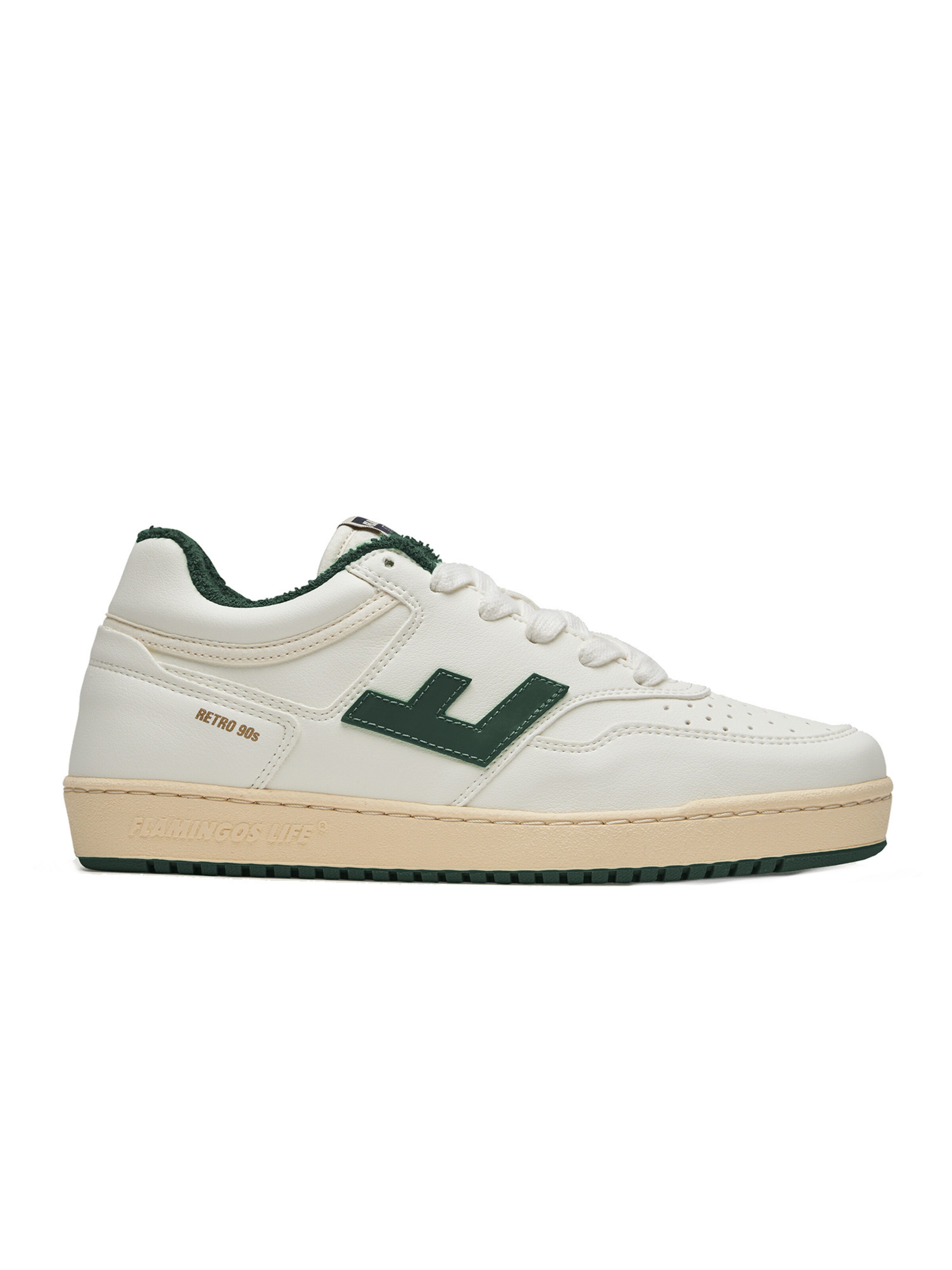 Baskets basses 'Retro 90 ' Flamingos Life en blanc
