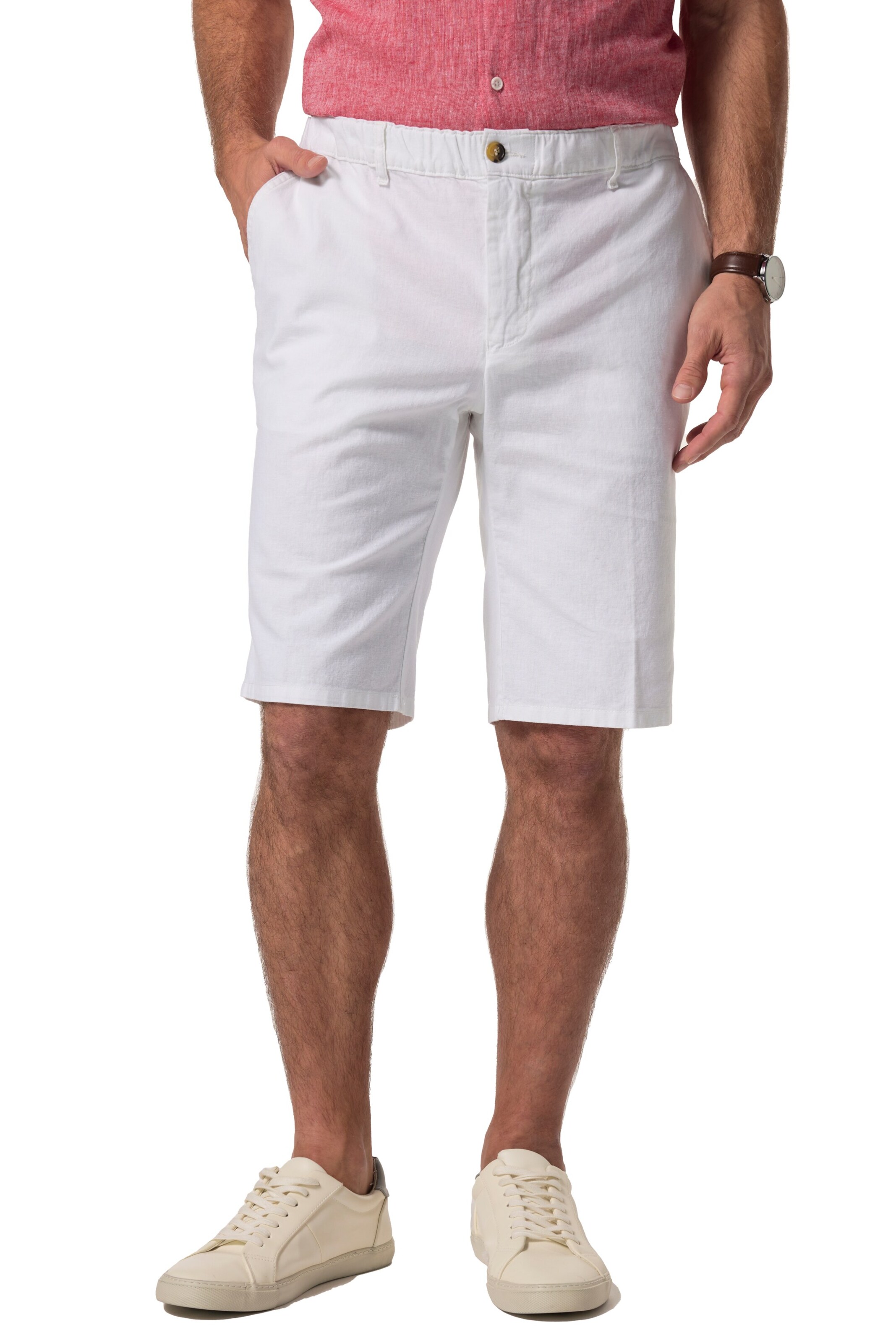 Boston Park Regular Pants in White: front