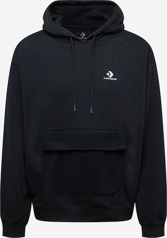 CONVERSE Sweatshirt in Schwarz: predná strana