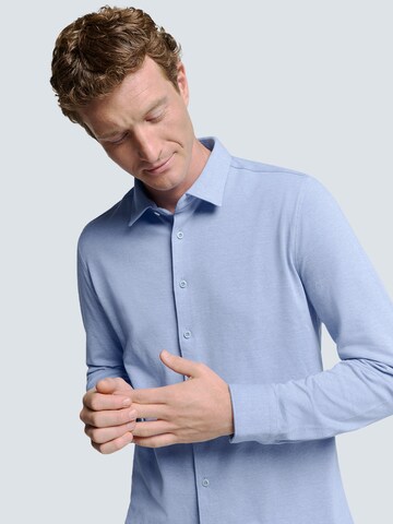 No Excess Regular fit Button Up Shirt in Blue