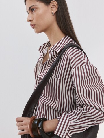 MANGO Blouse 'FONTANA' in Beige