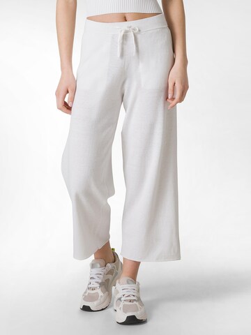 DEHA Wide leg Broek in Wit: voorkant