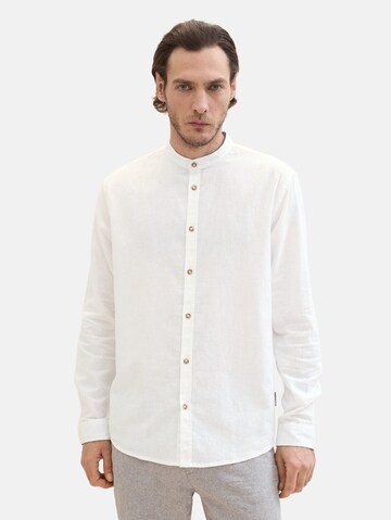 TOM TAILOR - Regular Fit Camisa em branco: frente