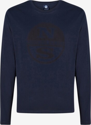 North Sails Longsleeve Organic jersey T-shirt in Blau: predná strana