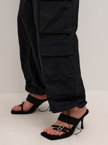 KAREN BY SIMONSEN Loose fit Cargo trousers 'Jamie' in Black
