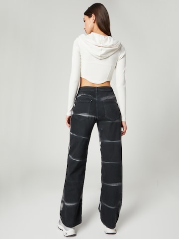 VIERVIER Wide Leg Jeans 'Mayra' i sort