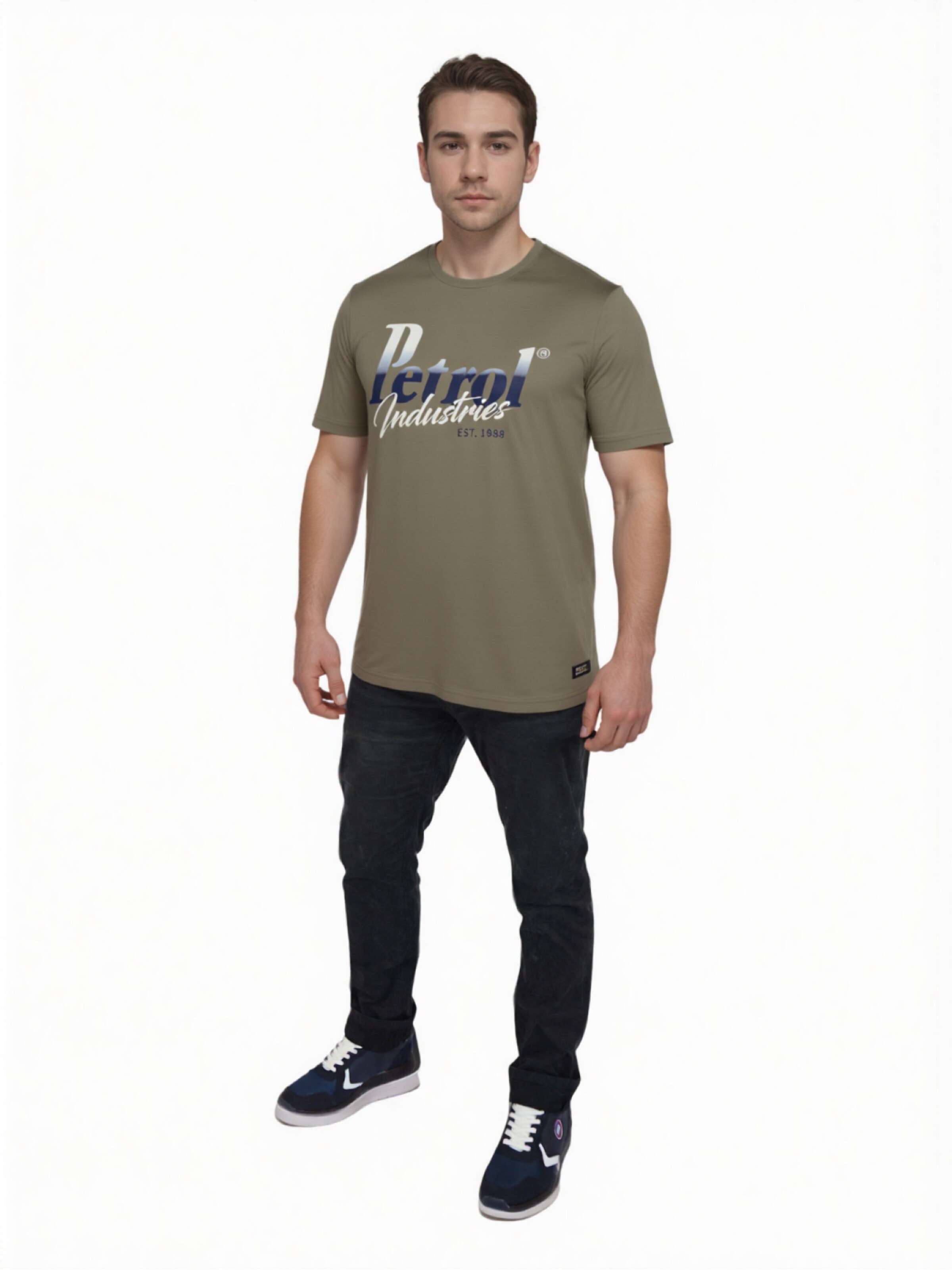 T-Shirt Petrol Industries en vert