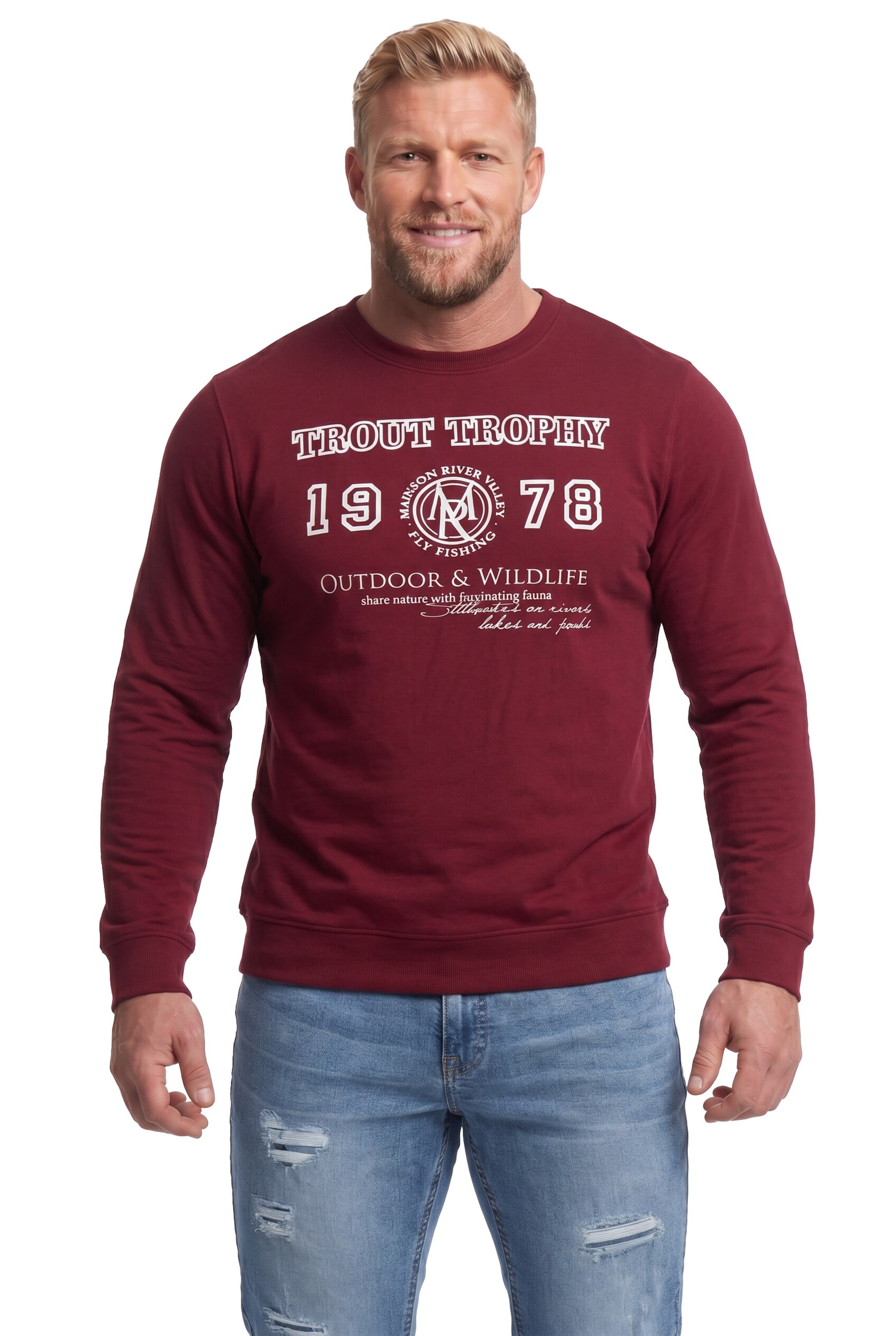 Men Plus Shirt in Rot: Vorderseite