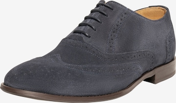 Henry Stevens Lace-Up Shoes 'Wallace FBO' in Blue: front