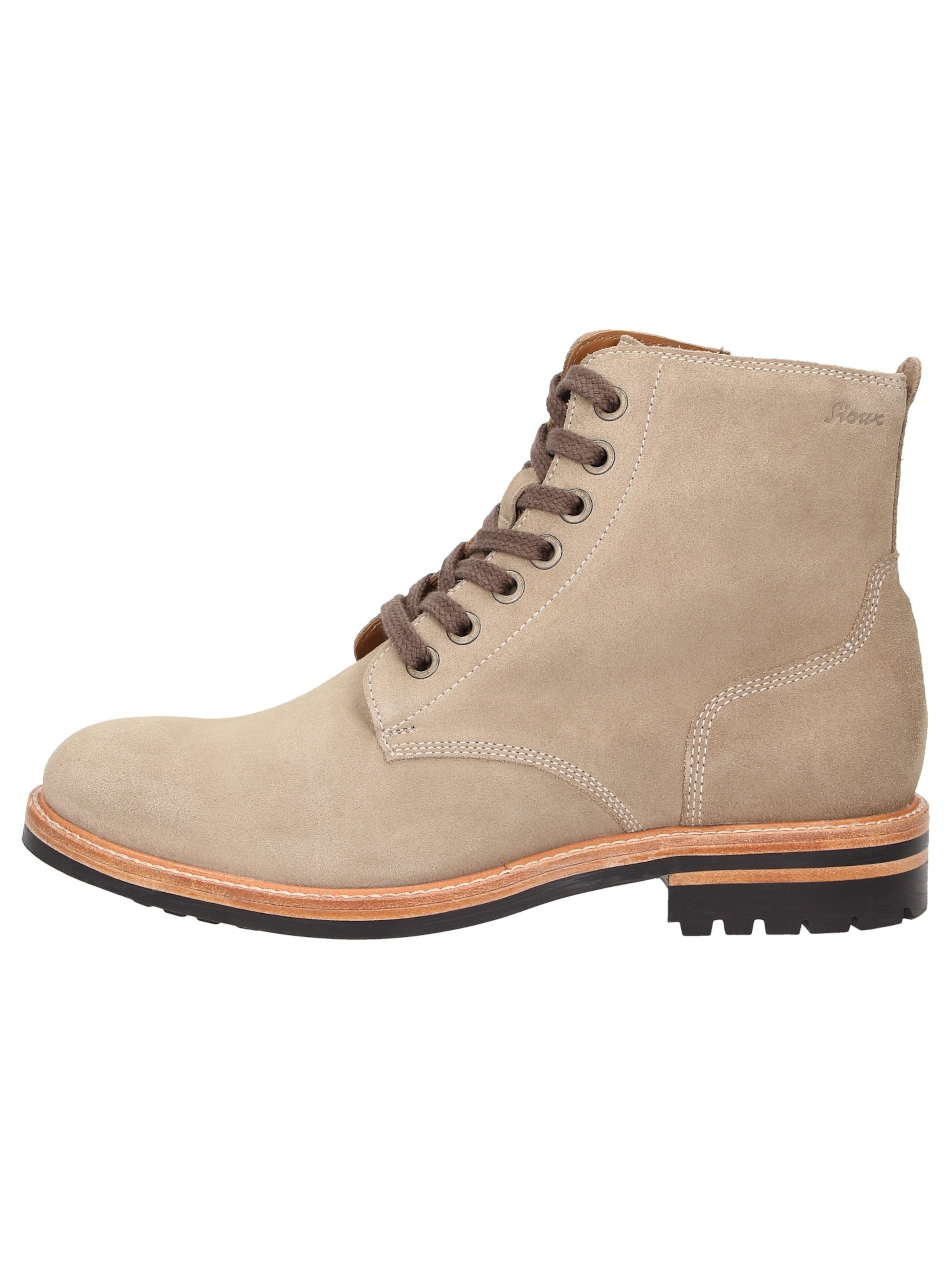 SIOUX Lace-up boots 'Tils bootie 003' in Beige: front