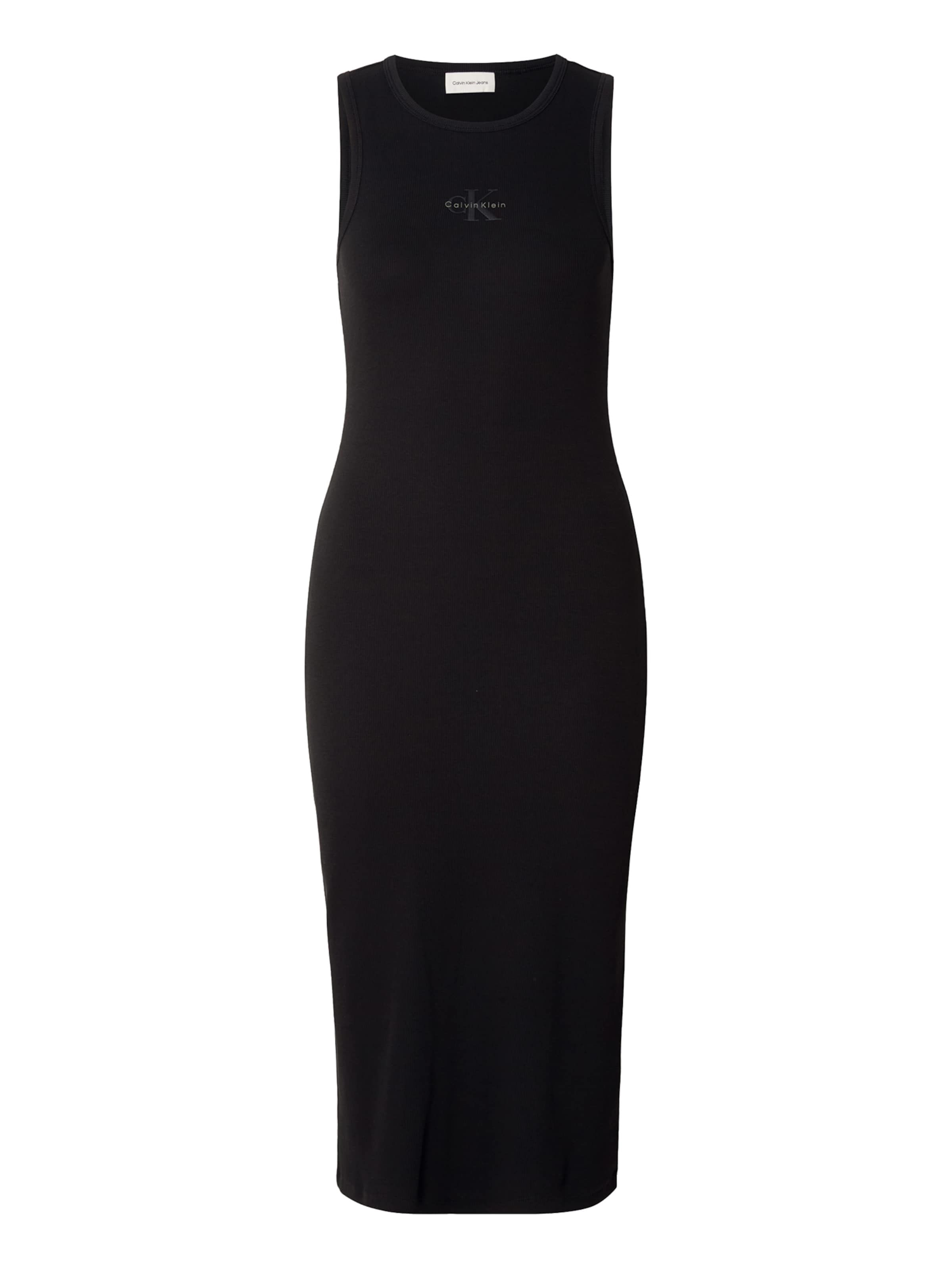 Rochie de la Calvin Klein Jeans pe negru: față