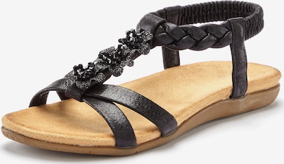 LASCANA Sandaalit värissä beige / musta, Tuotenäkymä