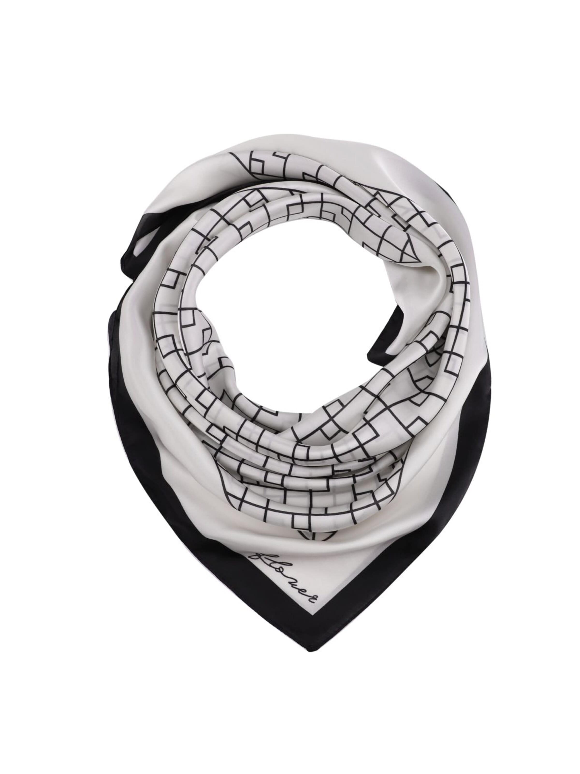 19V69 ITALIA - Pañuelo 'LABYRINTHE' en blanco