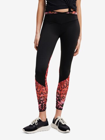 Desigual Skinny Legginsy w kolorze czarny: przód