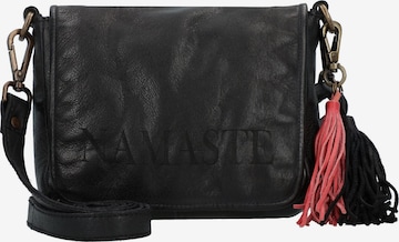 Borsa a tracolla 'Freundgasse' di Taschendieb Wien in nero: frontale