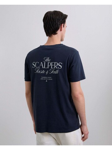 Scalpers Тениска 'Taste Talk' в синьо