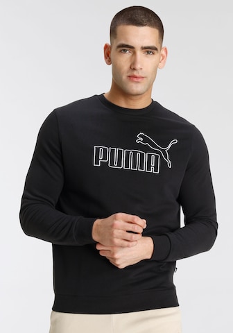 PUMA Sportsweatshirt in Zwart: voorkant