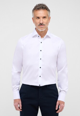 ETERNA Slim fit Business shirt in White: front