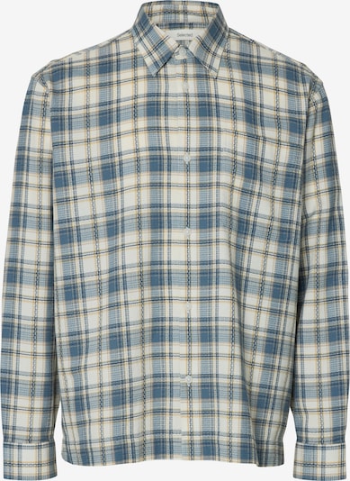 SELECTED Chemise en L en beige clair / jaune pastel / pétrole, Vue avec produit