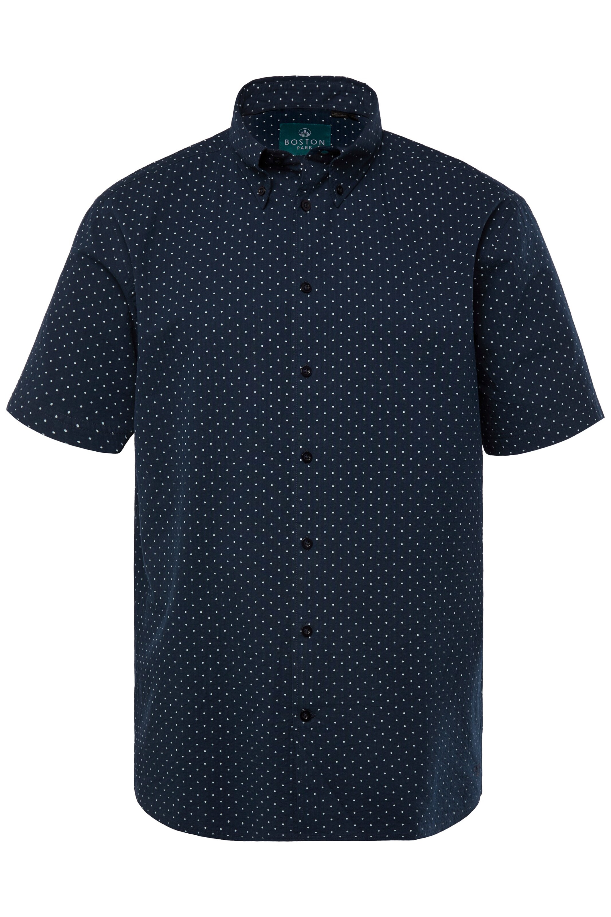 Boston Park Comfort fit Overhemd in Blauw: voorkant